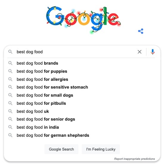 Google Search Results Auto-suggest