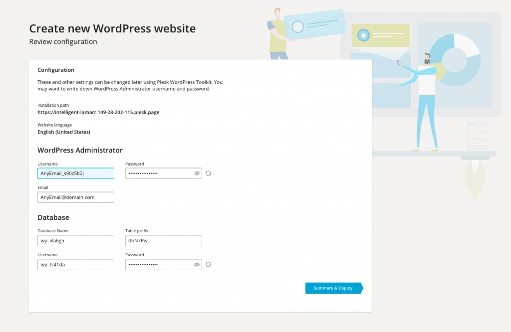 Plesk WordPress Administration Information